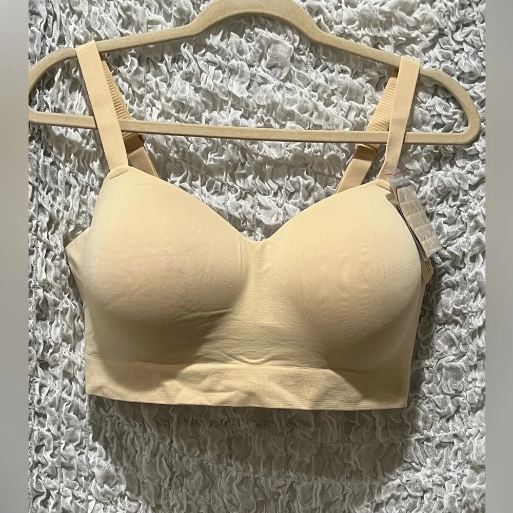TRUEKIND SUPPORTIVE COMFORT, WIRELESS SHAPING BRA, COLOR CHAI SIZE XL